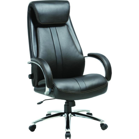 Кресло для руководителя Easy Chair-572 TR черное (рециклированная кожа/металл) Кресло для руководителя Easy Chair-572 TR черное (рециклированная кожа/металл)