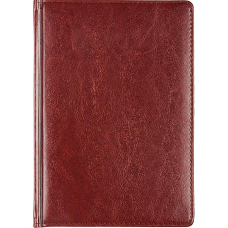 Ежедневник недатированный Attache Sidney Nebraska искусственная кожа А5  136 листов коричневый (золотистый обрез, 145x205 мм)