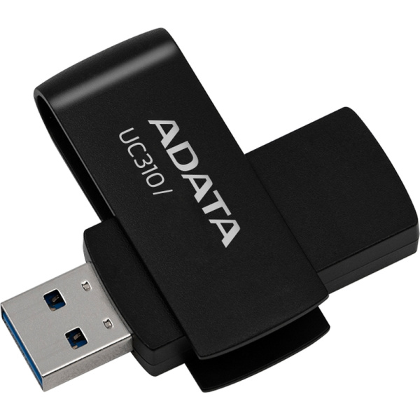Флешка USB 3.0 128 ГБ Adata UC310 (UC310-128G-RBK)