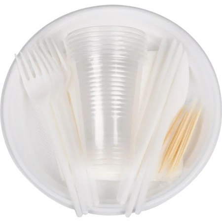 Набор одноразовой посуды №2 Комус на 6 персон Набор одноразовой посуды №2 Комус на 6 персон