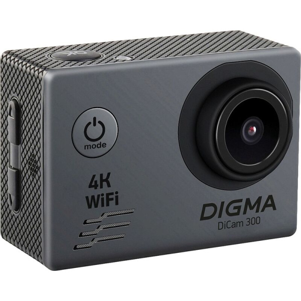 Экшн-камера Digma DiCam 300 серая