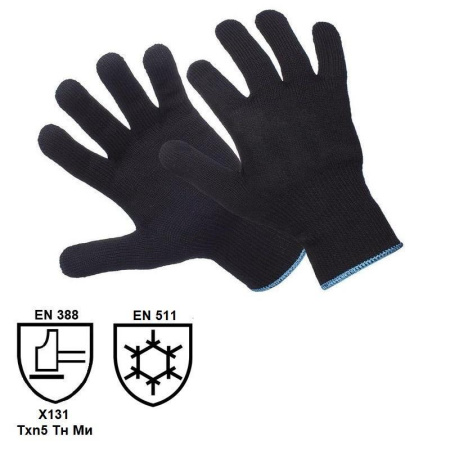 Перчатки рабочие Пантера трикотажные полушерстяные (утепленные размер 10, XL)