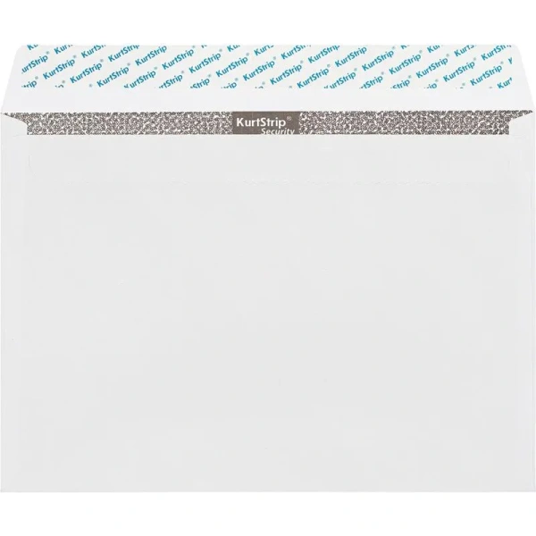 Конверт Комус C4 Security 90 г/кв.м белый стрип с внутренней запечаткой  (50 штук в упаковке)