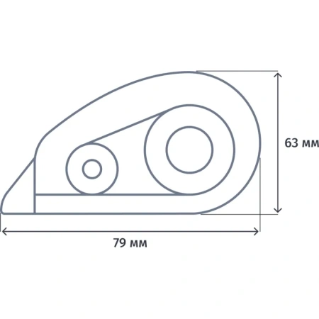 Клей-роллер ленточный Attache 8 мм х 8 м синий
