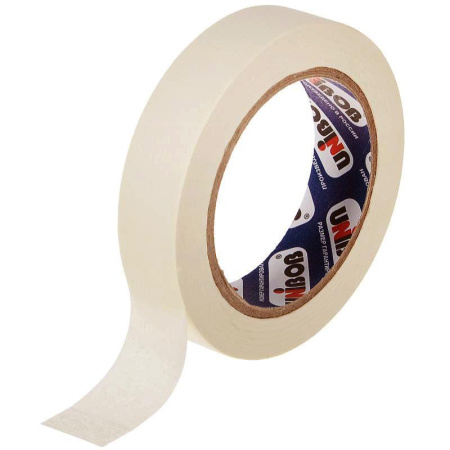 Клейкая лента малярная Unibob легкоудаляемая 30 ммх50 м