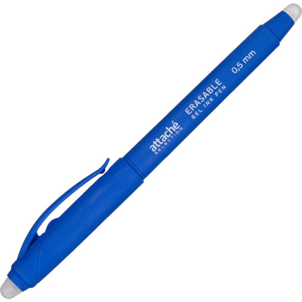 Ручка гелевая со стираемыми чернилами Attache Selection синяя (толщина  линии 0.5 мм)