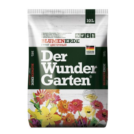 Грунт цветочный Der Wunder Garten 10 л Грунт цветочный Der Wunder Garten 10 л