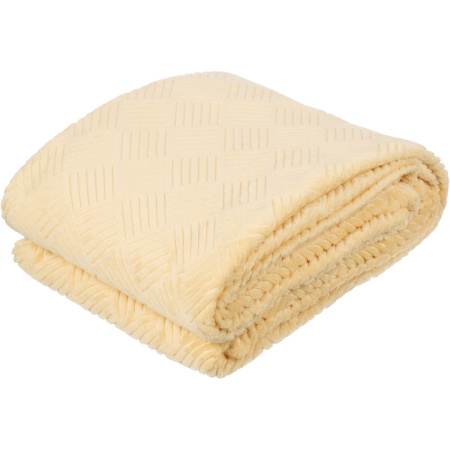 Плед Luscan микрофибра 150х200 см бежевый фактурный