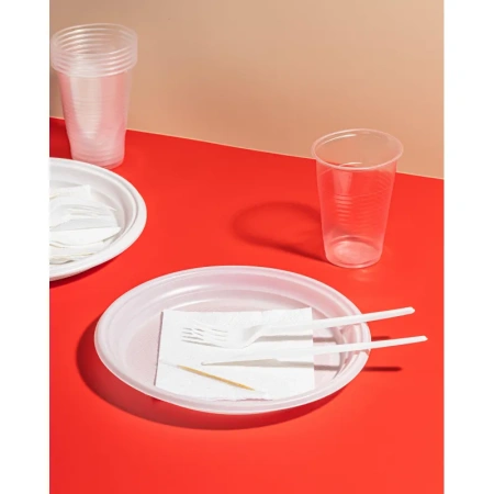 Набор одноразовой посуды №2 Комус на 6 персон Набор одноразовой посуды №2 Комус на 6 персон