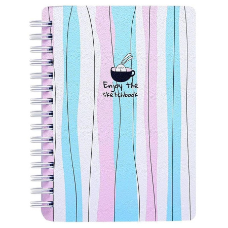 Блокнот Be Smart Bunny А6 120 листов в клетку на спирали