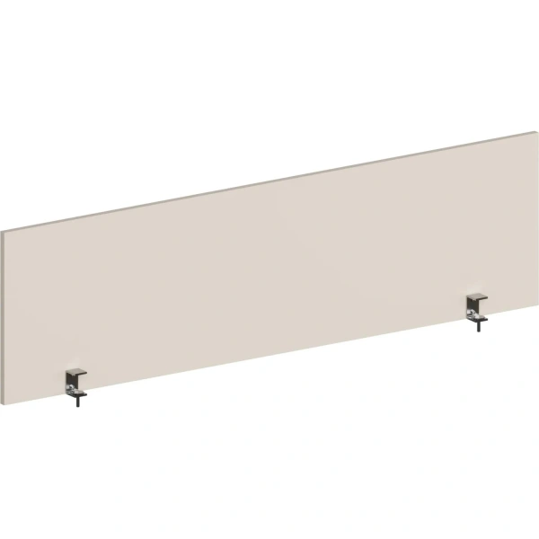 Экран к столу Комус Мебель (Easy to lead) Easy One с креплением  фронтальный (кашемир, 1600x18х450 мм)