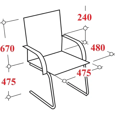 Конференц-кресло Ergolife Sit Air чёрный (ткань, металл чёрный)