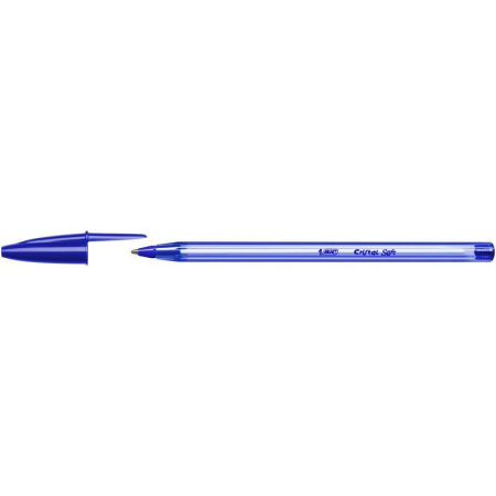 Ручка шариковая одноразовая неавтоматическая Bic Cristal Soft синяя (толщина линии 0.35 мм) Ручка шариковая одноразовая неавтоматическая Bic Cristal Soft синяя (толщина линии 0.35 мм)