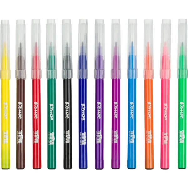 Фломастеры Комус Три Богатыря 12 цветов смываемые с вентилируемыми  колпачками Фломастеры Комус Три Богатыря 12 цветов смываемые с вентилируемыми  колпачками