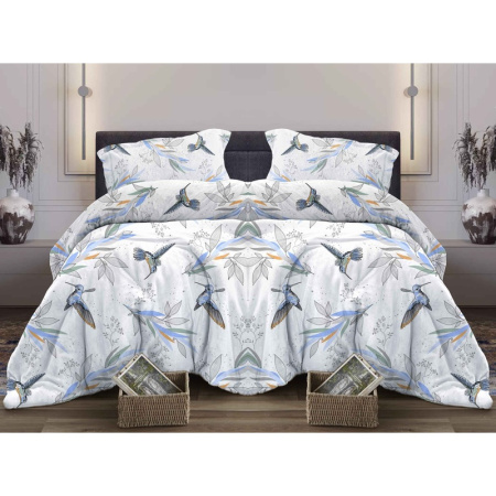 Постельное бельё Lovely textile Колибри (евро, бязь) Постельное бельё Lovely textile Колибри (евро, бязь)