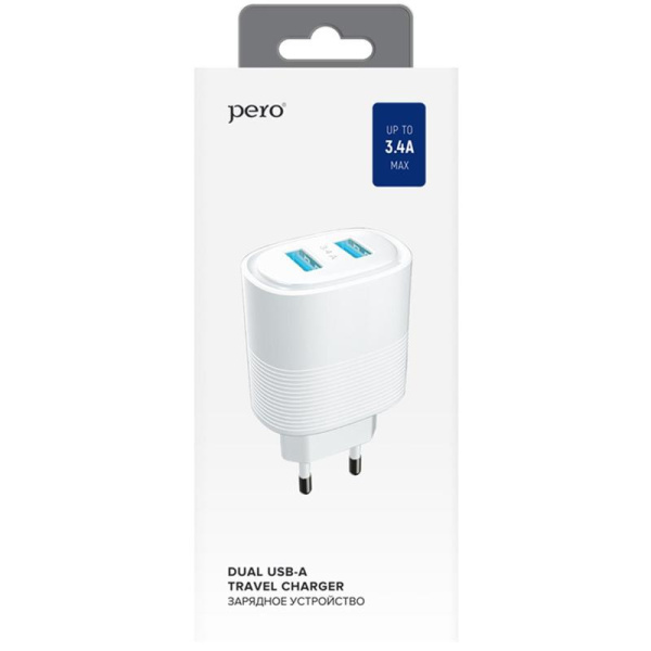 Зарядное устройство Pero TC08 USB 15.7 Вт (4603768350859)