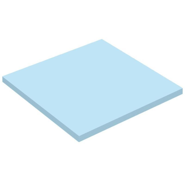 Стикеры Attache 76x76 мм пастельные голубые (1 блок, 50 листов)