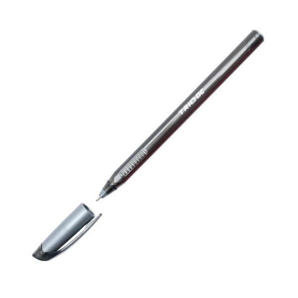 Ручка шариковая неавтоматическая масляная Unimax Trio DC tinted черная (толщина линии 0.5 мм)