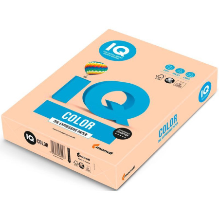 Бумага цветная IQ Color (А4, 160 г/кв.м, SA24-темно-кремовый, 250 листов)