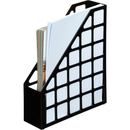 Вертикальный накопитель Attache пластиковый черный ширина 75 мм