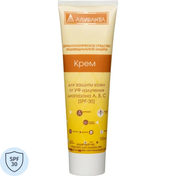 Крем Алиранта SPF30 от ультрафиолета 100 мл (10029)