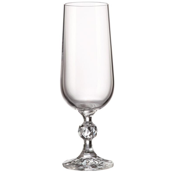 Набор бокалов для шампанского Crystal Bohemia Sterna стеклянные 180 мл  (6 штук в  упаковке)