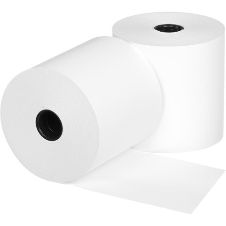 Чековая лента из термобумаги 80 мм (диаметр 80 мм, намотка 96-98 м,  втулка 18 мм, 8 штук в упаковке) Чековая лента из термобумаги 80 мм (диаметр 80 мм, намотка 96-98 м,  втулка 18 мм, 8 штук в упаковке)