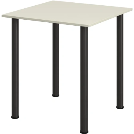 Стол обеденный Комус МДС (серый/черный, 700х700х760 мм)