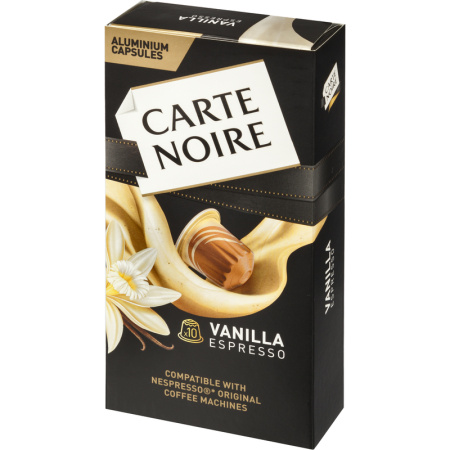 Кофе в капсулах для кофемашин Carte Noire Espresso Vanilla (10 штук в  упаковке)