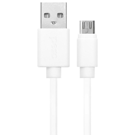 Кабель PERO, DC-03, micro-USB, 2.5А, 1м, Fast charge, белый Кабель PERO, DC-03, micro-USB, 2.5А, 1м, Fast charge, белый