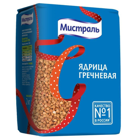Гречка Мистраль ядрица 2 кг Гречка Мистраль ядрица 2 кг