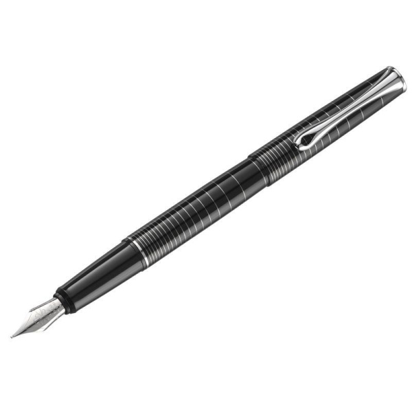 Ручка перьевая Diplomat Optimist ring М цвет чернил синий цвет корпуса черный (артикул производителя D20000210)