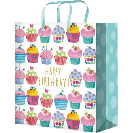 Пакет подарочный ламинированный Miland Кексики (31х22х10 см)