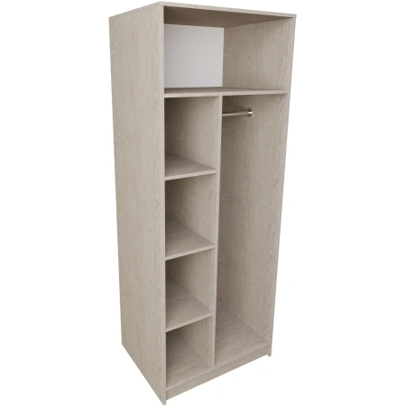 Шкаф комбинированный для одежды Север двухсекционный (дуб атланта,  770х580х2000 мм)