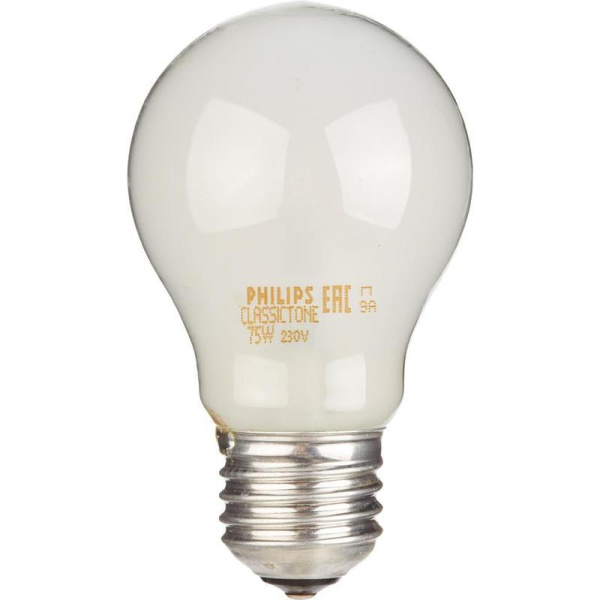 Лампа накаливания Philips 75 Вт E27 грушевидная матовая 2700 К теплый белый свет