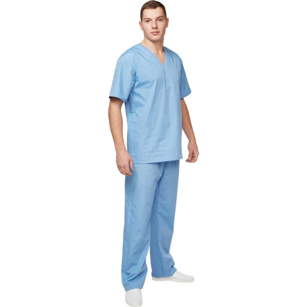 Костюм хирурга универсальный м05-КБР голубой (размер 52-54, рост 170-176)