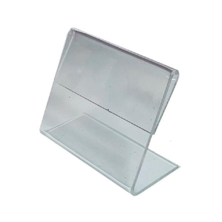 Ценникодержатель-подставка акрил 60x40 мм прозрачный (20 штук в  упаковке) Ценникодержатель-подставка акрил 60x40 мм прозрачный (20 штук в  упаковке)