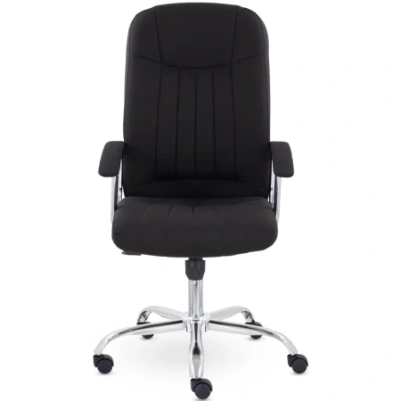 Кресло для руководителя Бостон чёрное (ткань, металл)