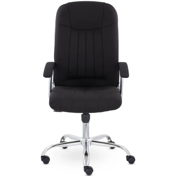 Кресло для руководителя Бостон чёрное (ткань, металл)