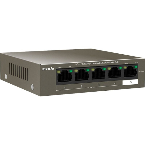 Коммутатор Tenda TEF1105P-4-63W