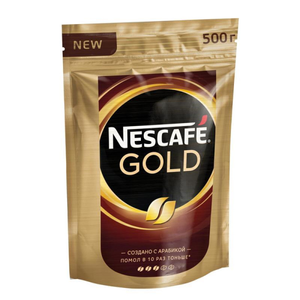 Кофе растворимый Nescafe Gold 500 г (пакет)