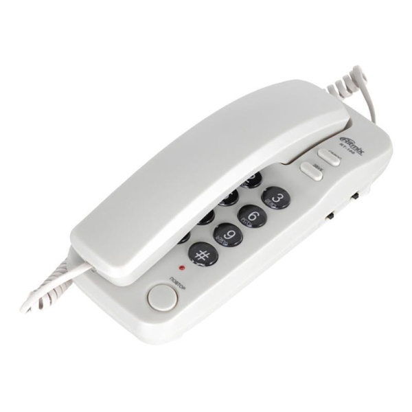 Телефон проводной Ritmix RT-100 серый