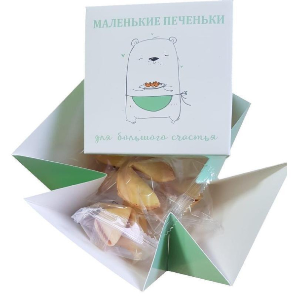 Печенье с предсказаниями Корпорация удачи Мишка 35 г