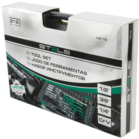 Набор инструмента автомобильный Stels 216 предметов (14115)