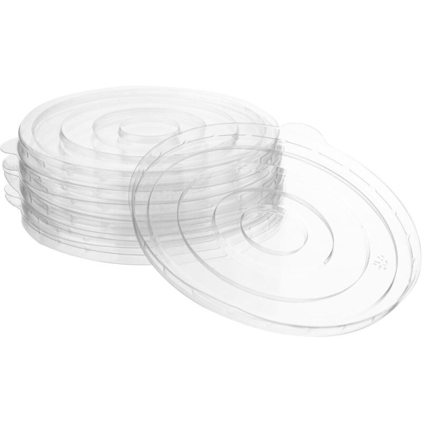 Крышка пластиковая прозрачная диаметр 150 мм (300 штук в упаковке)
