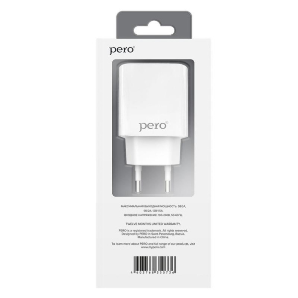 Зарядное устройство Pero TC03 USB Type-C 18 Вт (4603768350736)
