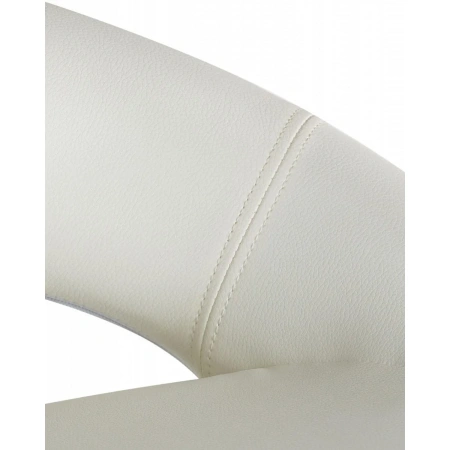 Стул барный Dobrin Mira белый/хромированный (искусственная кожа/металл)