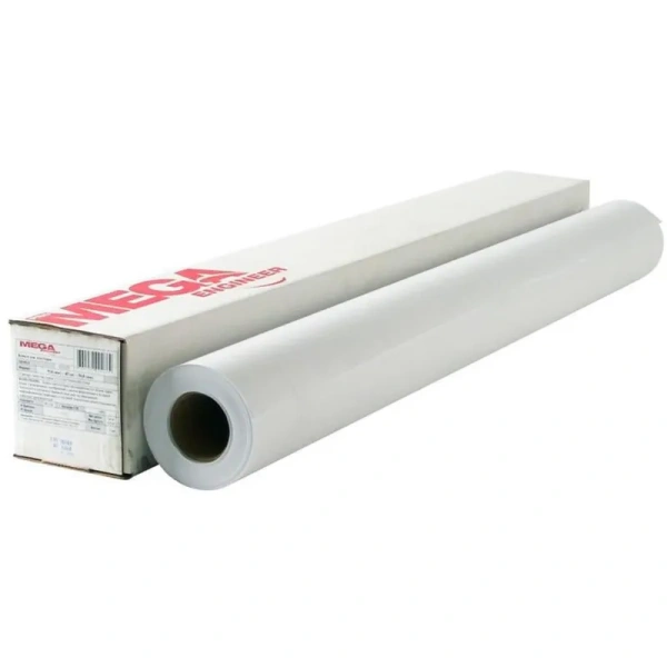 Бумага широкоформатная MEGA Engineer Bright white (длина 45 м, ширина 594 мм, плотность 90 г/кв.м, белизна 146% CIE, диаметр втулки 50.8 мм)