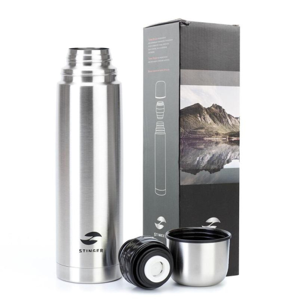 Термос Stinger 1 л серебристый