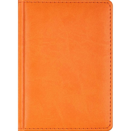 Ежедневник недатированный Attache Сиам искусственная кожа А6 176 листов оранжевый (110x155 мм)